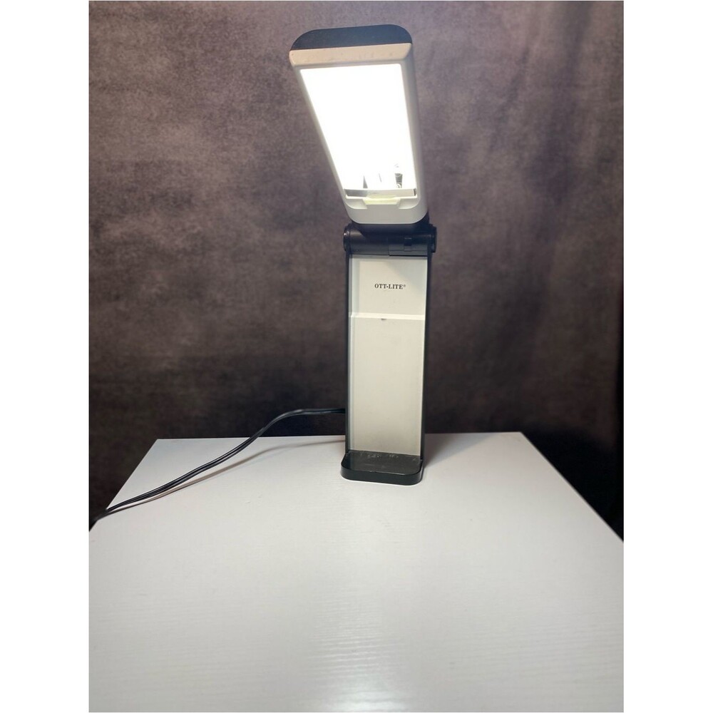 Ott-Lite L13992 Black Folding Task Lamp Portable Desk Craft Light